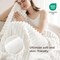 White Throw Blanket for Couch - Cozy Soft Blankets for Women, Cute Small Fleece Throws for Girls, House Bedroom Decor Aesthetic Gift for Women, Off White, 50x70 Inches